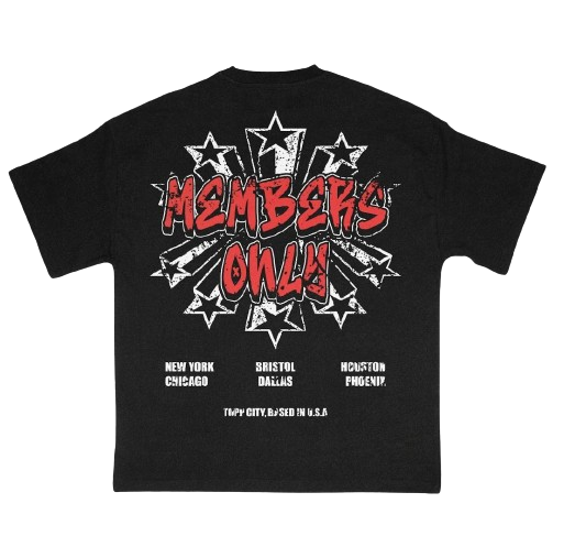 Member's Only T-shirt  Black/Red