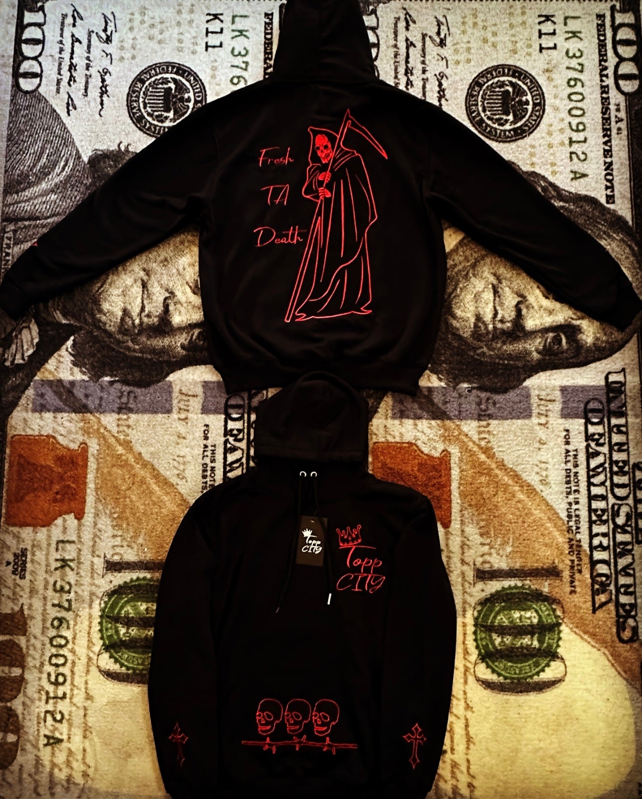 “Fresh Ta Death” pull over hoodie